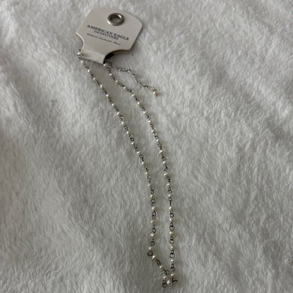 American Eagle Outfitters Silver Necklace with Pearl - Picture 1 of 4